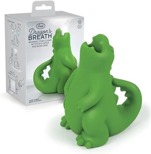 Genuine Fred Dragon's Breath Microwave Steam Cleaner - BPA-Free Silicone Design | Fun & Easy to Use
