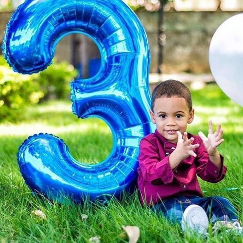 Big 23 Balloons - 40 Inch Dark Blue Number Balloons for Birthday, Party, Wedding & Graduation Celebrations