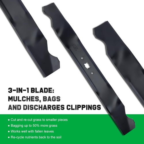 Grasscool TB110 Mulching Blade - Compatible with Troy Bilt 21" Deck Mowers | Replace 942-0741A, 742-0741A