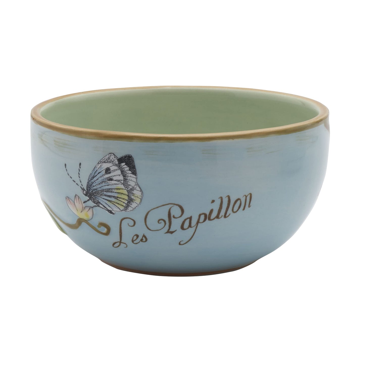 Fitz & Floyd Fitz and Floyd Toulouse Small Fruit Bowls, Set of 4, 5-Inch, Blue