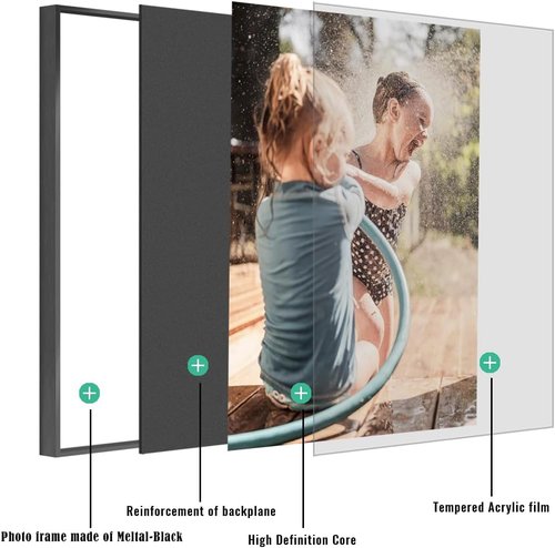 Canvas Prints - Custom Photo Wall Art by [Brand Name] | Framed 8x10 Black Metal Design for Home Décor