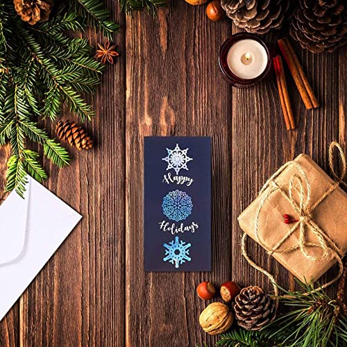 Snowflake Winter Money Envelope Pack — 36 Gift Card & Cash Holders with Elegant Design