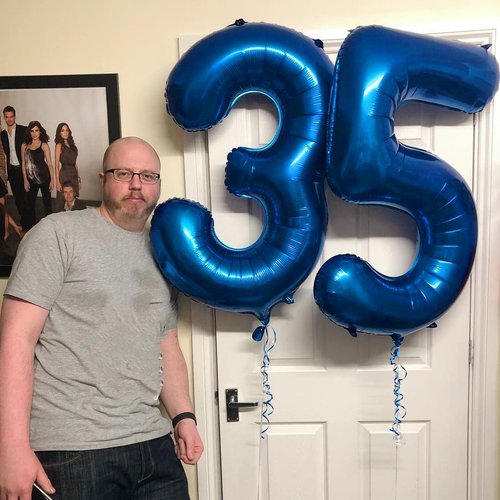 Big 23 Balloons - 40 Inch Dark Blue Number Balloons for Birthday, Party, Wedding & Graduation Celebrations