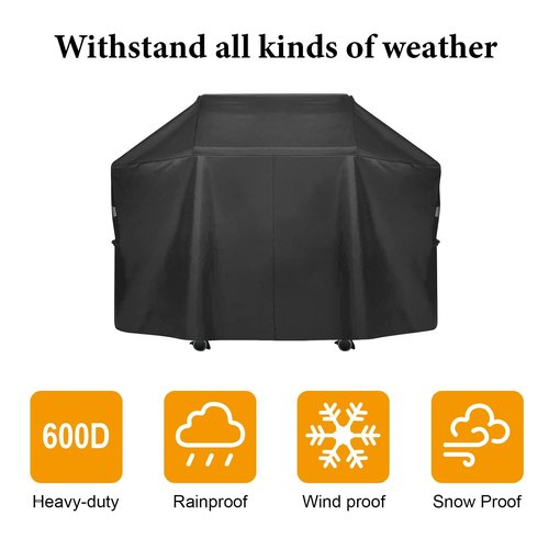 BBQ-PLUS Grill Cover for Napoleon PRO Prestige 500 Series Grill Heavy Duty and Waterproof BBQ Grill Cover for Napoleon Grill Accessories Black