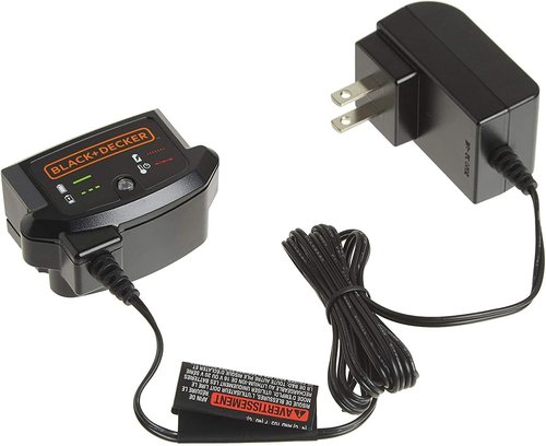 BLACK+DECKER 20V MAX Lithium Battery Charger - Compatible with 12V & 20V Batteries, Battery Sold Separately