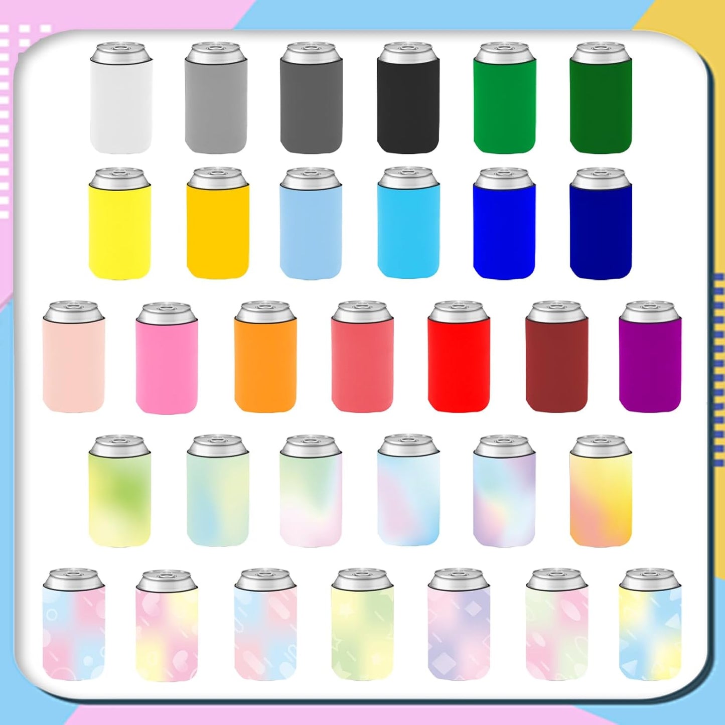 Skiennix Custom Can Cooler - Insulated Drink Holder for 12 oz Cans & Bottles | Personalized for Events
