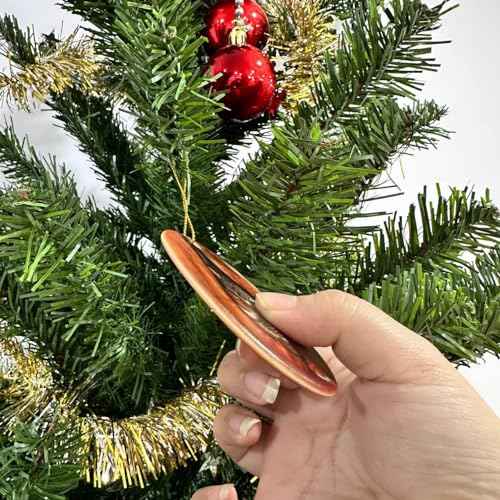 Owl in Nest Christmas Ceramic Oval Ornament, Owl Hanging Ornament, Keepsake Gifts for Grandparents, Parents, Kids, Neighbors, Friends Ornaments for Christmas Tree