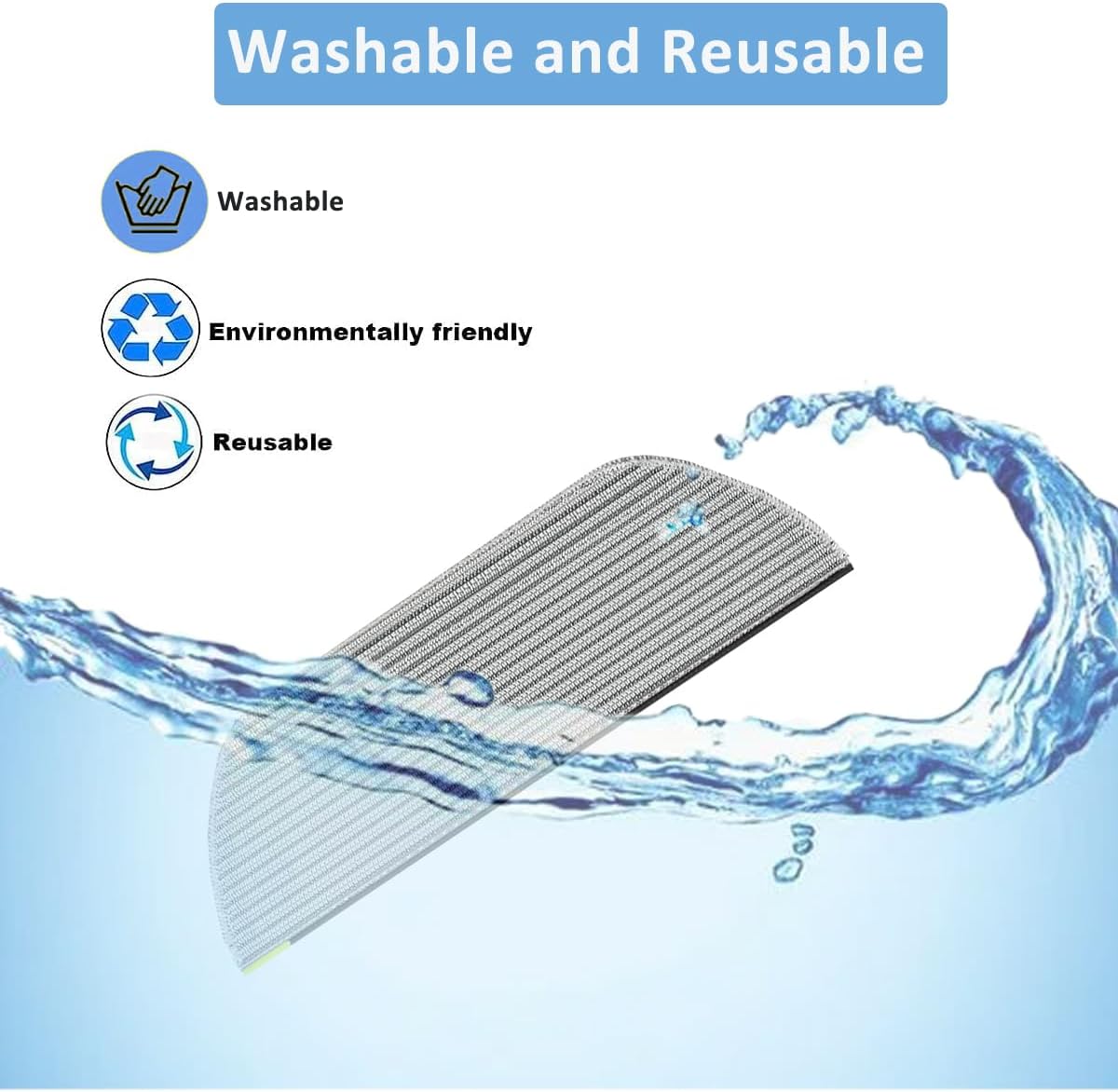 Shark Replacement Mop Pads - Washable & Reusable Microfiber for AV2800ZE, RV2820YE, RV2820ZE & More