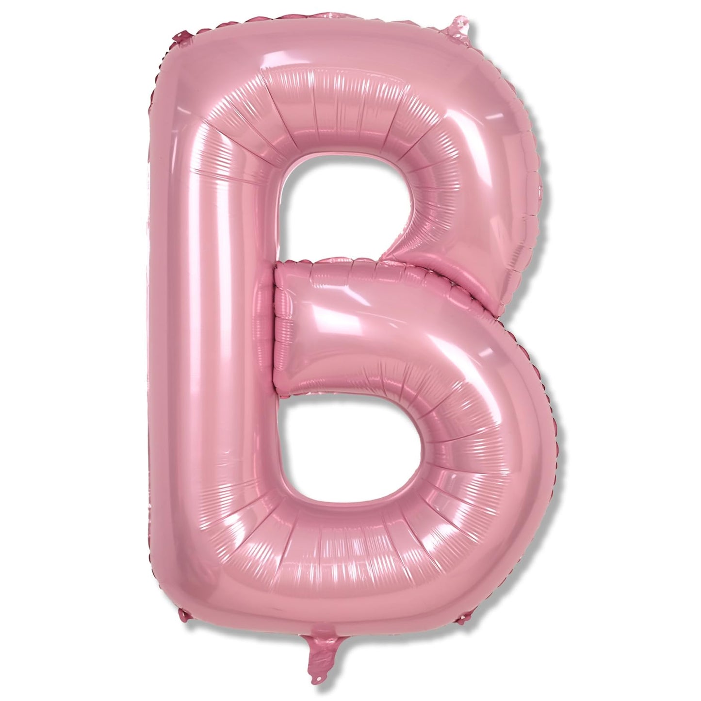 40 Inch Giant Pink Letter Balloon B, Foil Balloon Pastel Pink, Light Pink Helium Alphabet Balloon B Can Form Word OH BABY BRIDE, Mylar Letter Balloon for Women Birthday Party Decoration Supplies