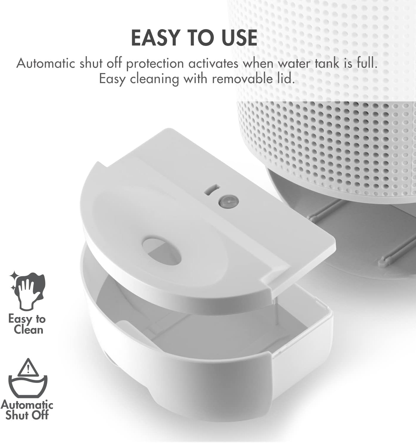Tenergy Sorbi 1000ml Air Dehumidifier - True HEPA Filter, Auto Shutoff, Ultra-Quiet for Closets & Bathrooms