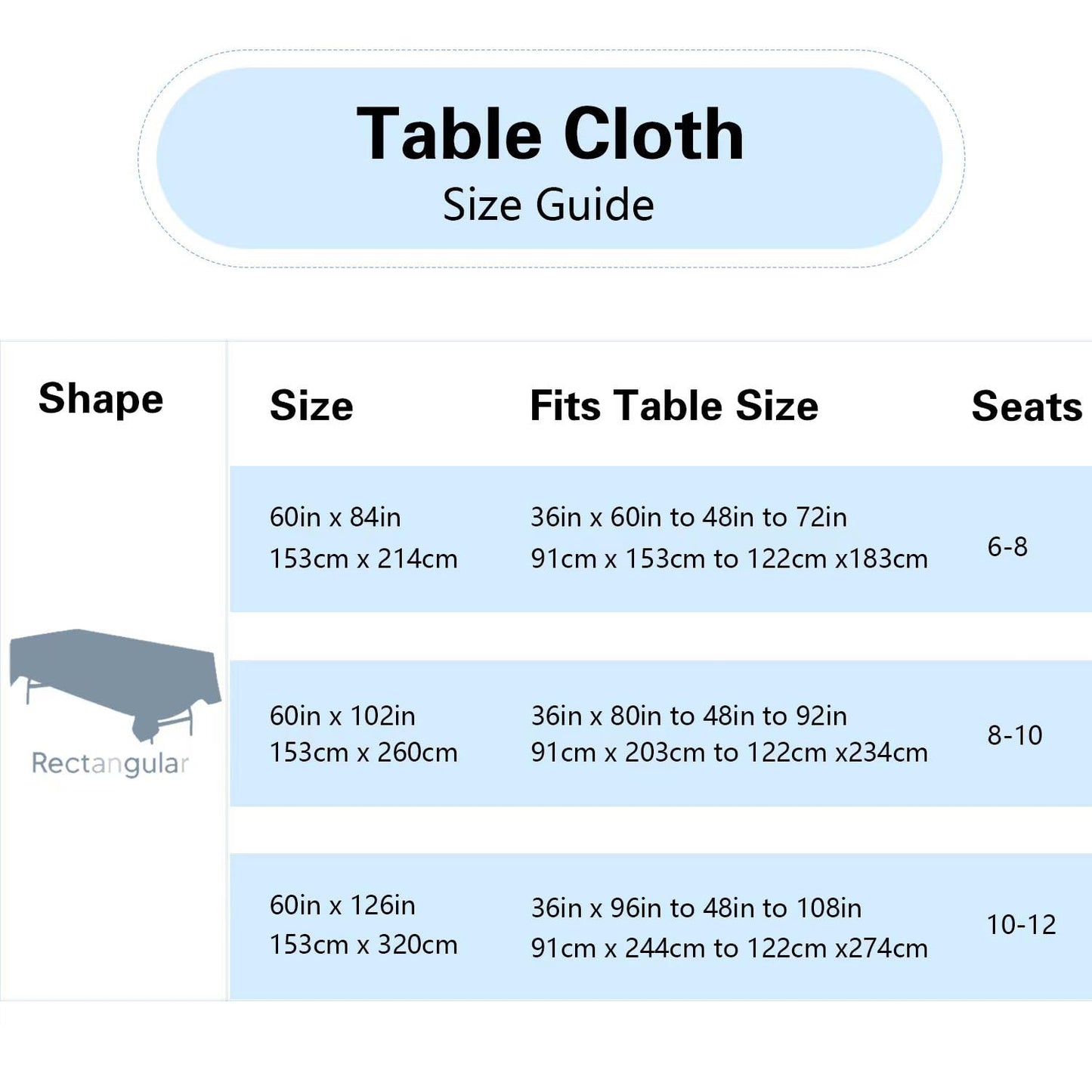FINDYOU 6 Pack White Table Cloth Rectangle Table 60 x 102 Inch Tablecloths for 6 Foot Rectangle Tables. Stain and Winkle Resistant Polyester Washable White TableCloths for Parties Wedding Dining