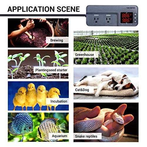 Temperature and Humidity Controller ITC-608T Dual Stage 120VAC Greenhouse Homebrew Variation of THIS listing