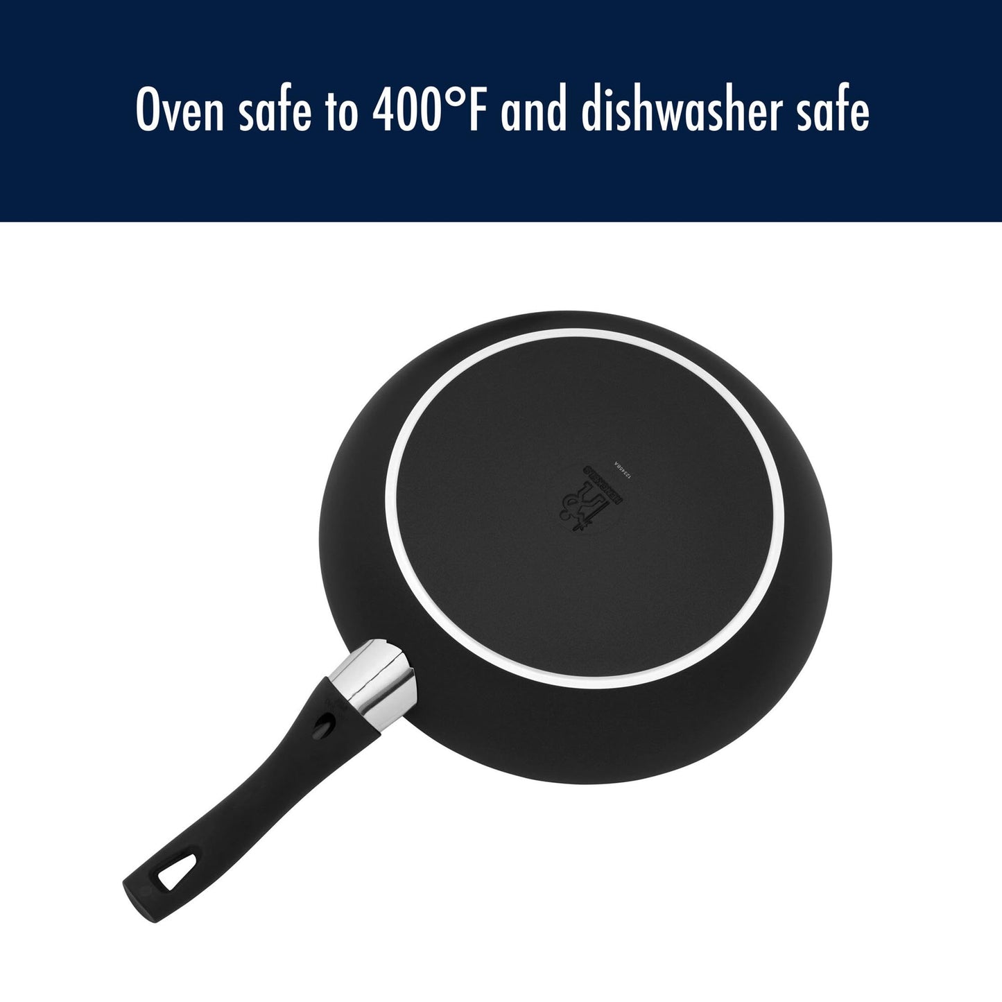 Henckels Everlift 12-inch Nonstick Frying Pan, Made in Italy, durable 3-layer coating, lightweight aluminum from recycled materials, Oven safe to 400°F, Dishwasher safe
