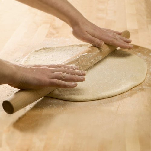 French Rolling Pin - 17-Inch Wooden Roll Pin for Fondant, Pie Crust, Cookie & Pastry Dough