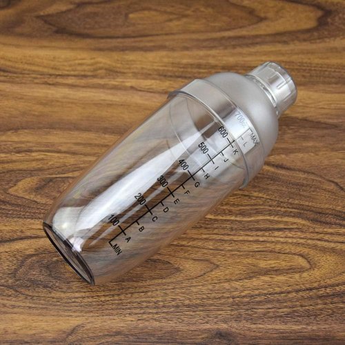 FEOOWV Cocktail Shaker - Handheld Drink Mixer for Boba Tea | Transparent 24 oz (700cc)
