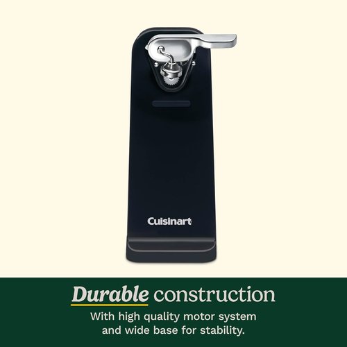 Cuisinart Electric Can Opener - One-Touch Operation with Magnetic Lid Holder | Easy Clean Design, Black