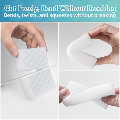GLIMGLINT Magic Cleaning Sponges - 12PK Powerful Foam Pads for Multi-Surface Household Use
