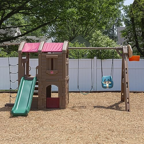 Step2 Infant & Toddler Outdoor Swing Seat - Weather-Resistant Backyard Baby Swing, Secure Harness, Fits Most Playsets
