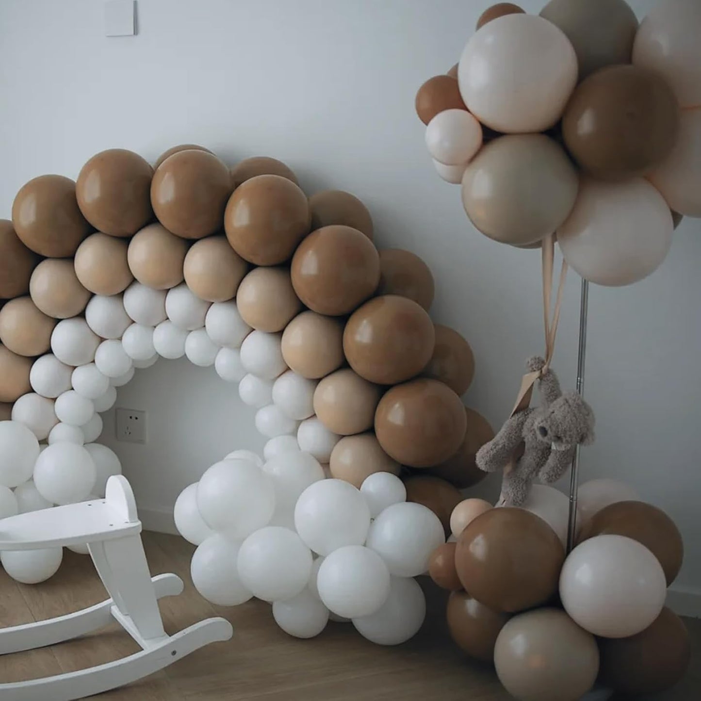 Voircoloria Brown Balloon Garland Arch Kit - 90 Pack in Various Sizes for Graduation, Weddings & Parties