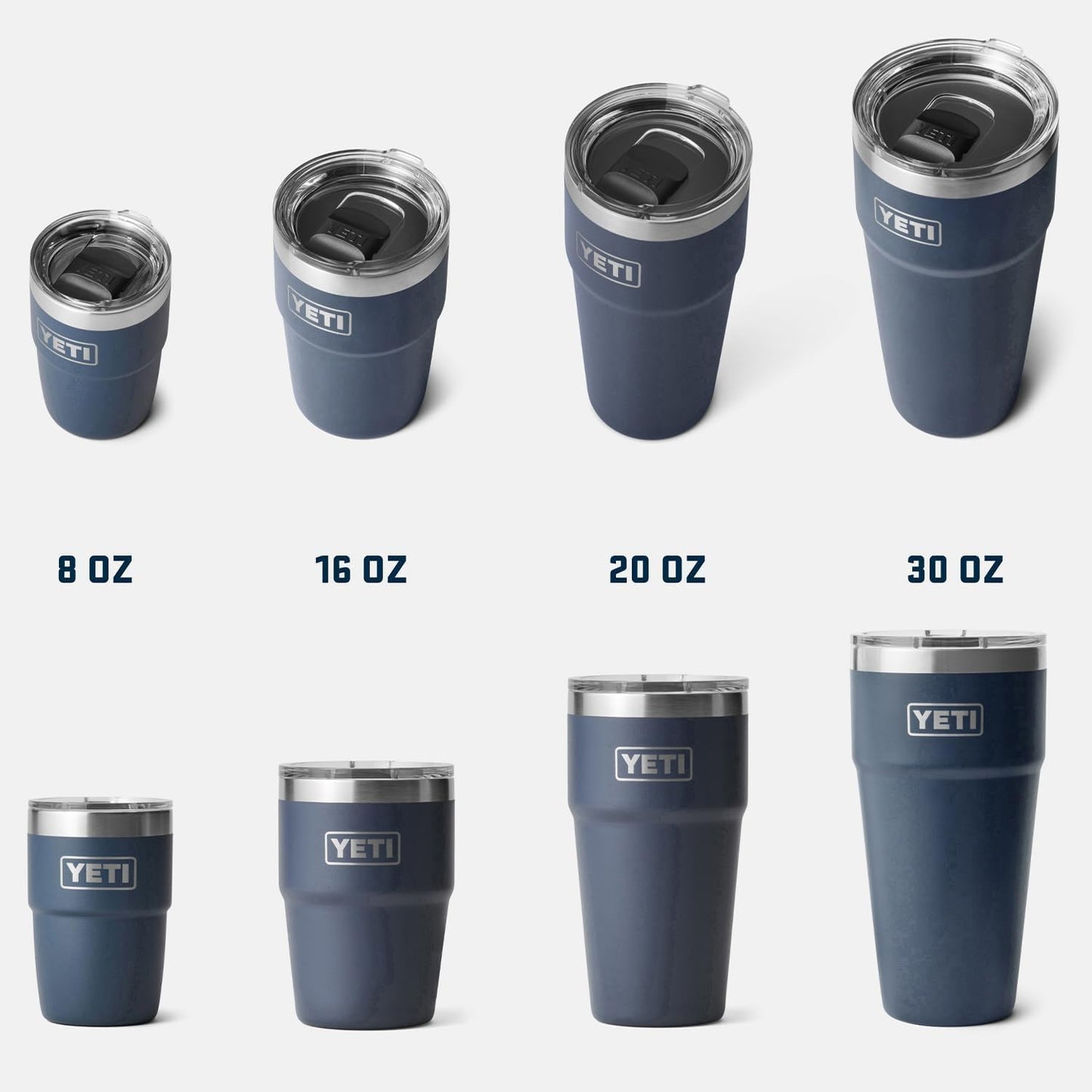 YETI Rambler 20 oz Stackable Tumbler, Stainless Steel, Vacuum Insulated with MagSlider Lid, Venom