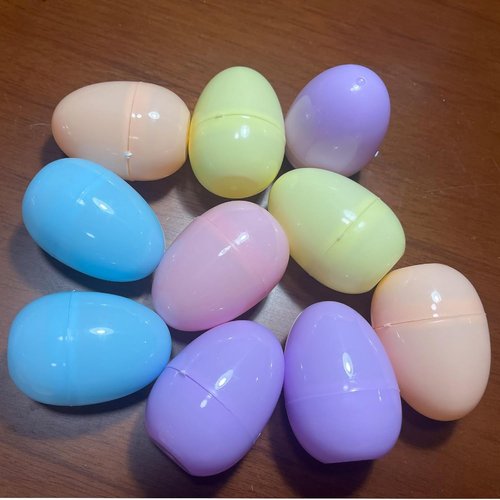 Higoala Pastel Color Easter Eggs， 48 Piece Colorful Plastic Easter Eggs，Plastic Eggs Fillable Empty for Gift Baskets or Egg Hunt