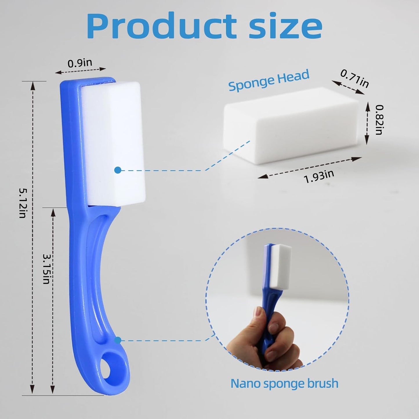 Magic Sponge | High-Density Melamine Foam Eraser Set with 33 Refills & 2 Scrub Brushes - Ideal for Kitchen, Bathroom & Precision Cleaning