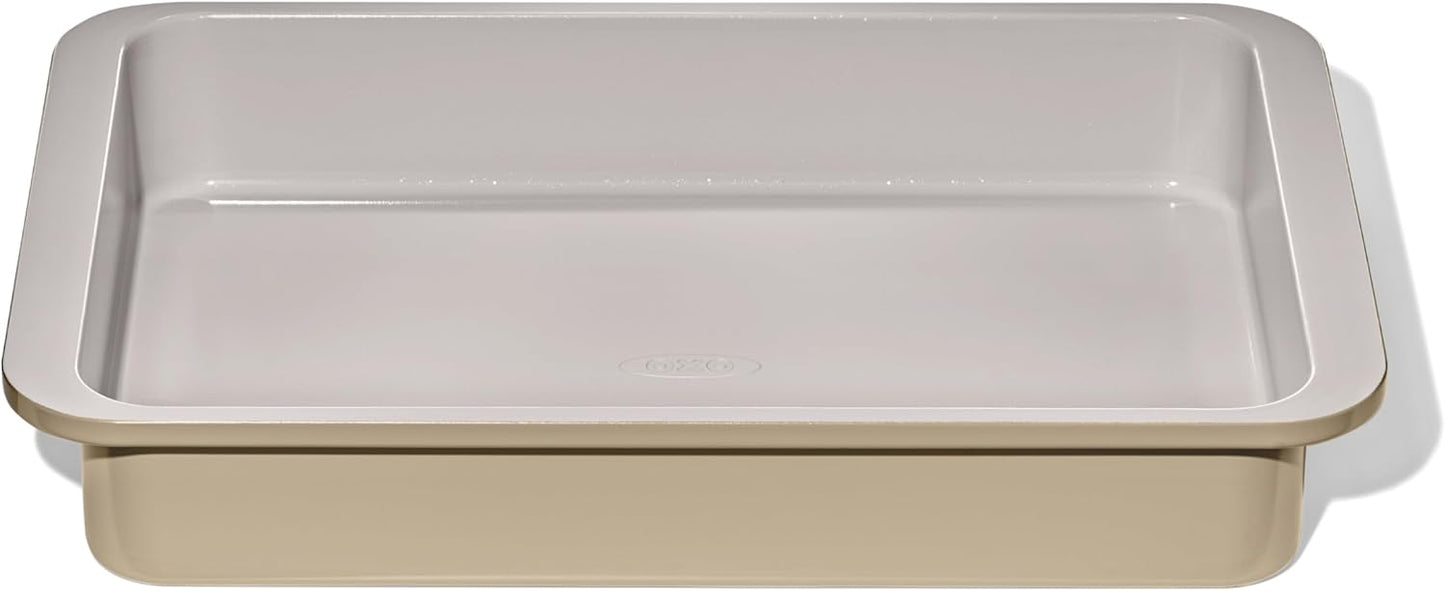 OXO Good Grips Cake Pan - Non-Stick Pro Ceramic Coated Metal | 9” x 13” for Perfect Biscuits