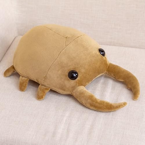 Beetle Plush Toy Plush Pillow Doll Insect Beetle Plush Toy Pillow Stuffed Toy Plush Pillow Children Children Girls Boys Baby (50CM, Maroon)