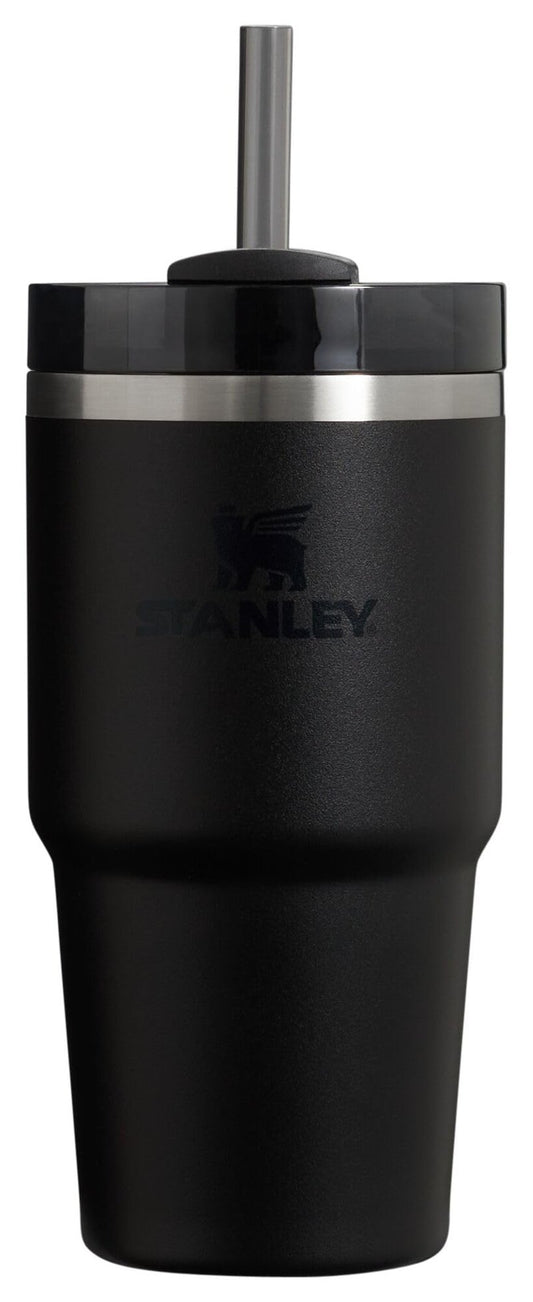 Stanley Quencher H2.0 Tumbler with Straw 20 oz | Flowstate 3-Position Lid | Cup Holder Compatible for Travel | Insulated Stainless Steel Cup | BPA-Free | Black 2.0