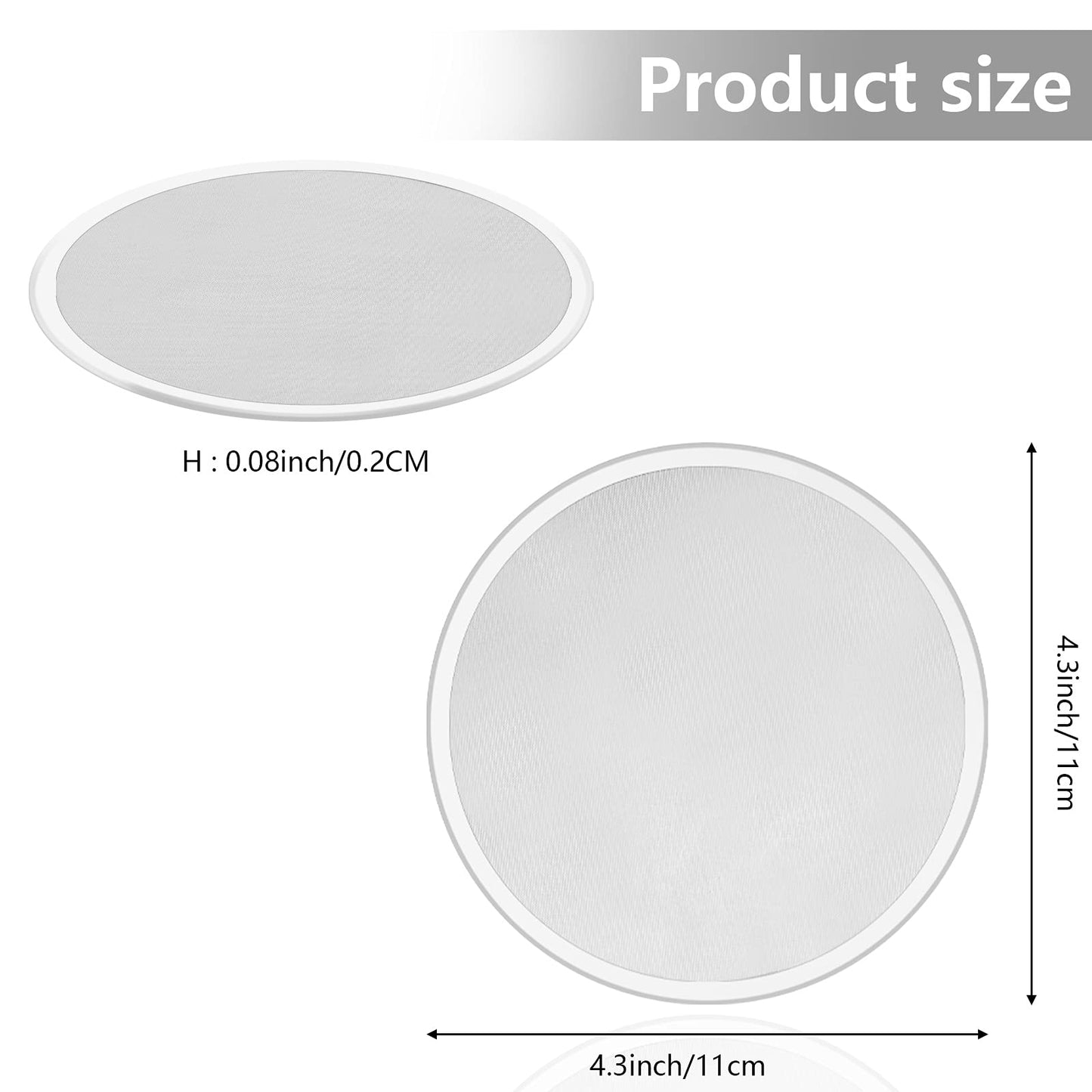 Boao 12 Pieces Stainless Steel Drink Covers Wine Glass Keeps Debris out Cup Drink Wine Glass Lid Mesh Ventilated Discs for Beverage Cover Outdoors Ventilation Reducing Splashing