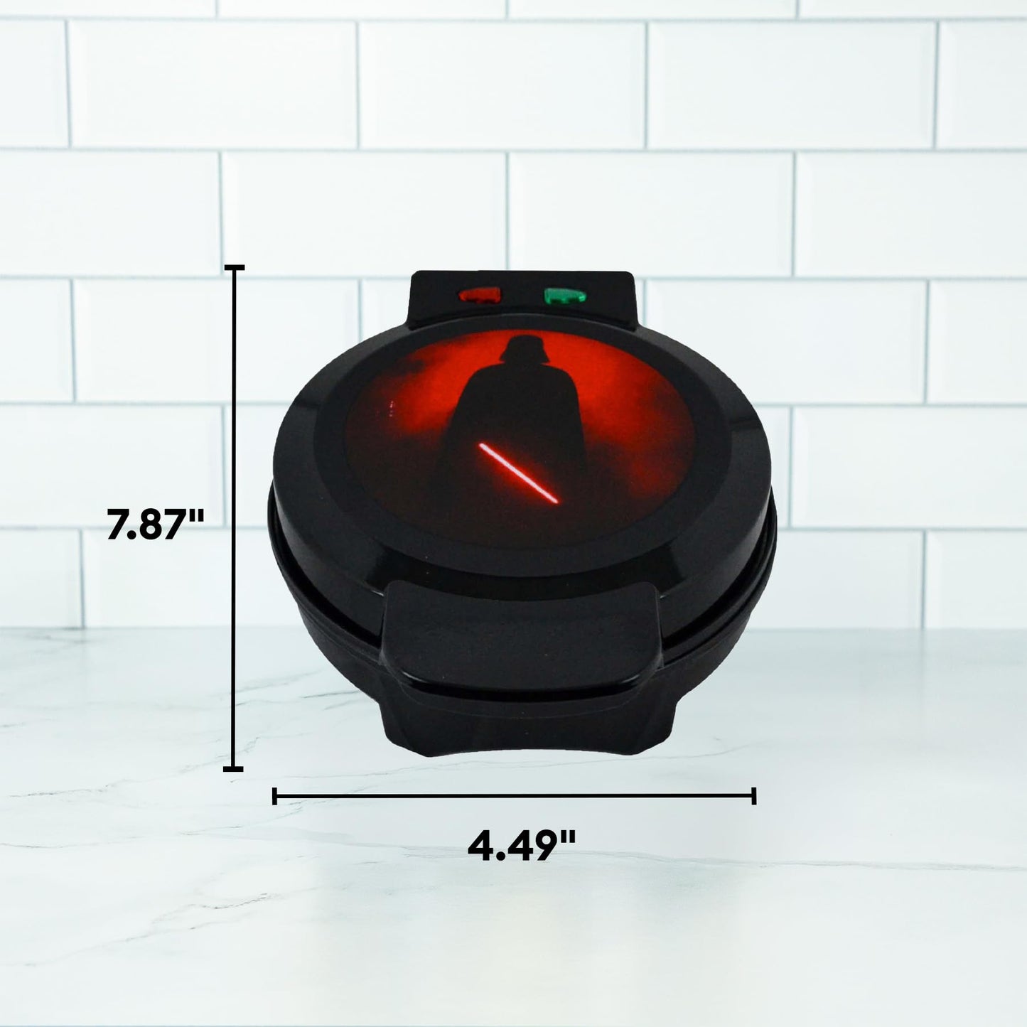 Uncanny Brands Star Wars Darth Vader Waffle Maker- The Sith Lord On Your Waffles- Waffle Iron