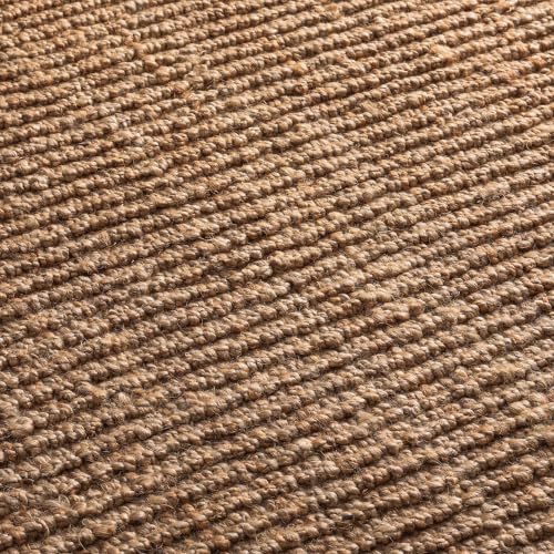Natural Fiber Runner Rug 2'6"x10' - Jute Knotted Entryway & Living Room