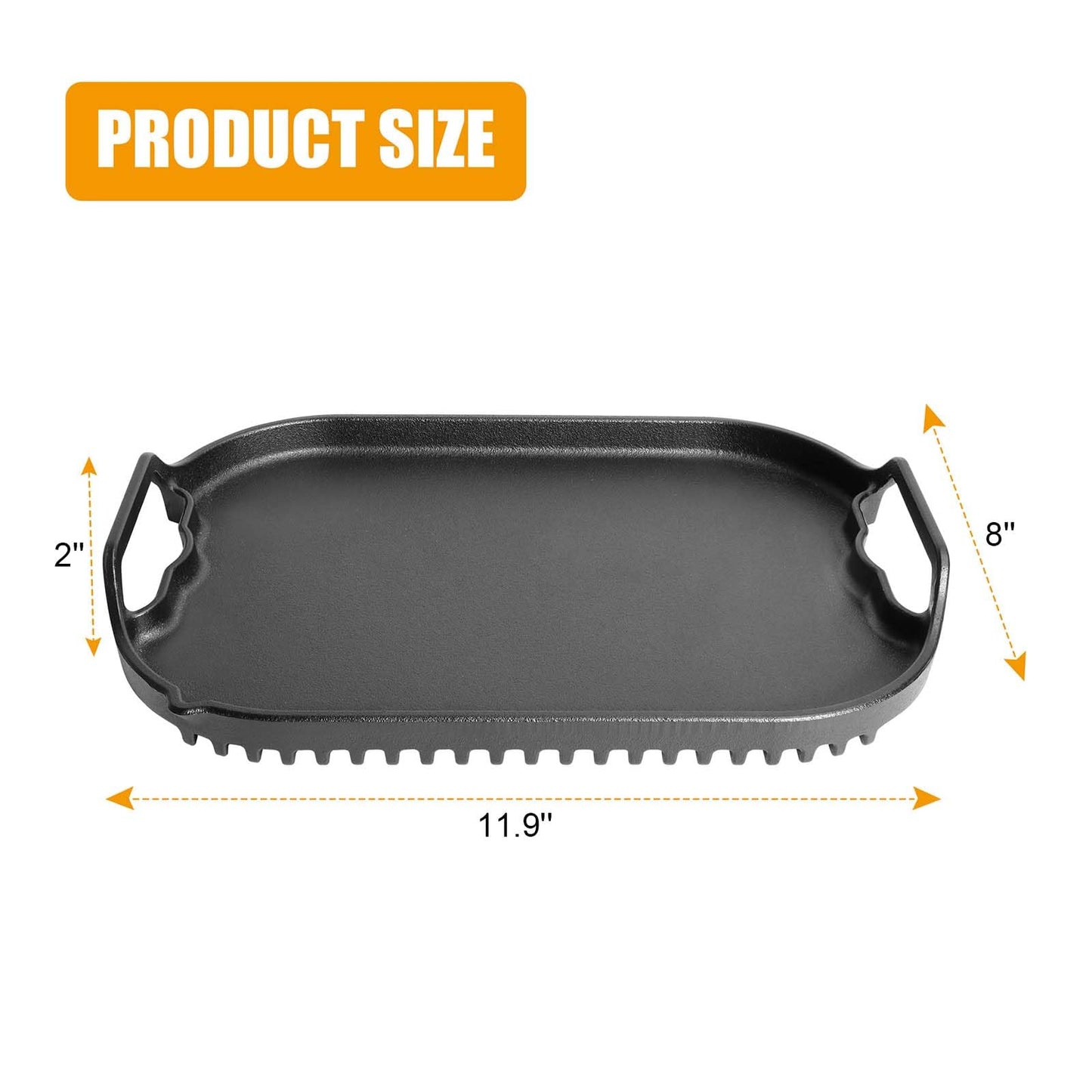 BBQ PLUS Flat Top Griddle for Ninja IG651 Foodi Smart XL Pro 7-in-1 Indoor Grills,BBQ Grill Griddle Plate Replacement for Ninja Foodi Indoor Grill,Non-Stick