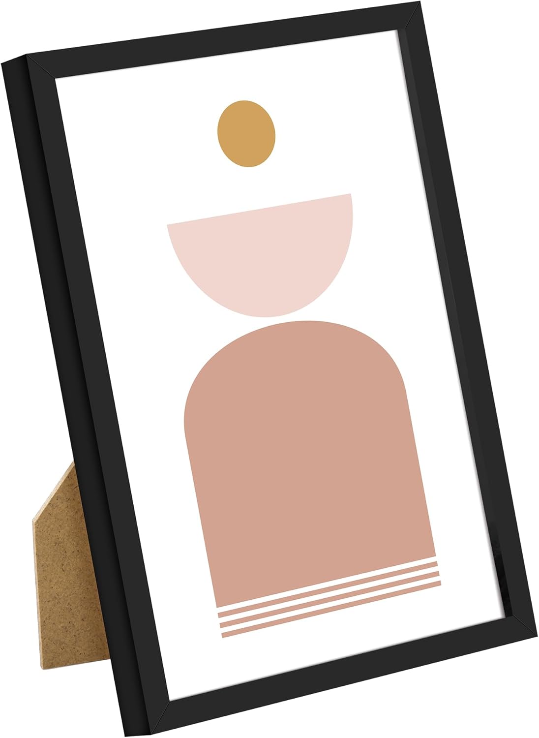 Upsimples 5x7 Picture Frame Set of 3 - High Definition Glass | Thin Border for Wall & Tabletop Display