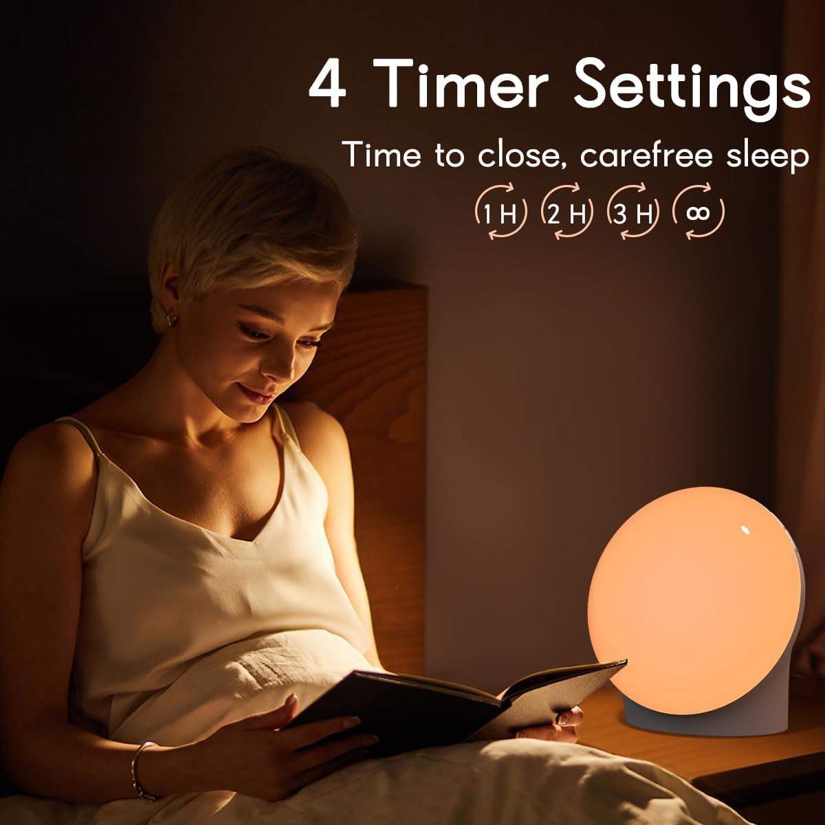 Skiennix Brown Noise Sound Machine - 30 Soothing Sounds, 12 Colors, 36 Volume Levels, Night Light & Timers