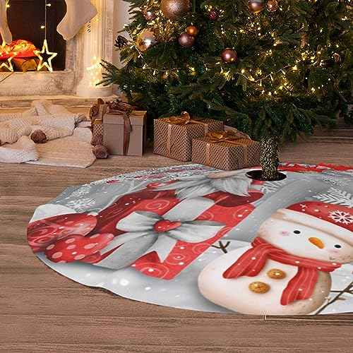Gnomes Christmas Christmas Tree Skirt 36" for Xmas Halloween New Year Holiday Party Home Tree Mat Decor Ornaments Decoration