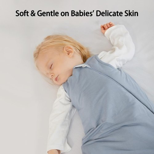 BubblePanda Bamboo Sleep Sack | Soft 1.0 Tog Toddler Blanket for Ages 2T-3T (24-36 Months)