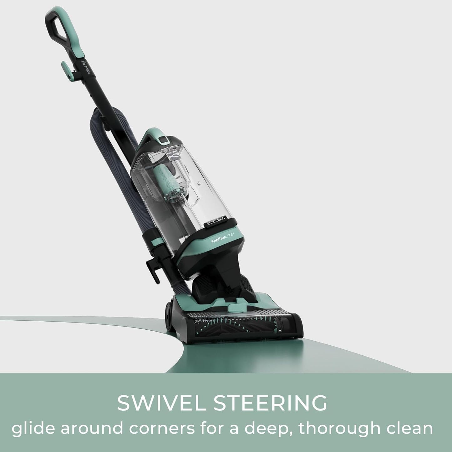 Kenmore DU1275 Bagless Upright Vacuum - Lightweight Carpet Cleaner with Hair Eliminator Brushroll & 4 Height Adjustments