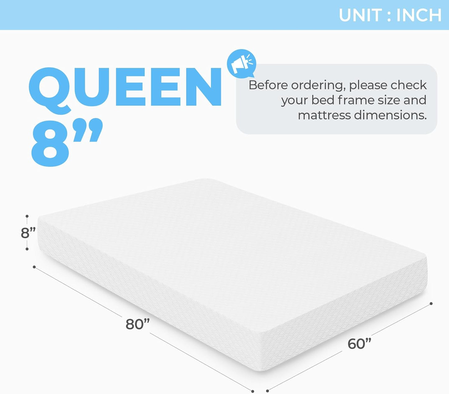 Neo Sleep 8-Inch Queen Cooling Gel Memory Foam Mattress - Medium Firm, CertiPUR-US Certified, Enhanced Pressure Relief, Removable Soft Cover