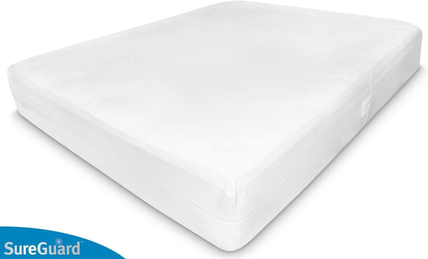 SureGuard Queen Mattress Encasement - 100% Waterproof, Bed Bug Proof & Hypoallergenic | Deep 13-16 in. Cover