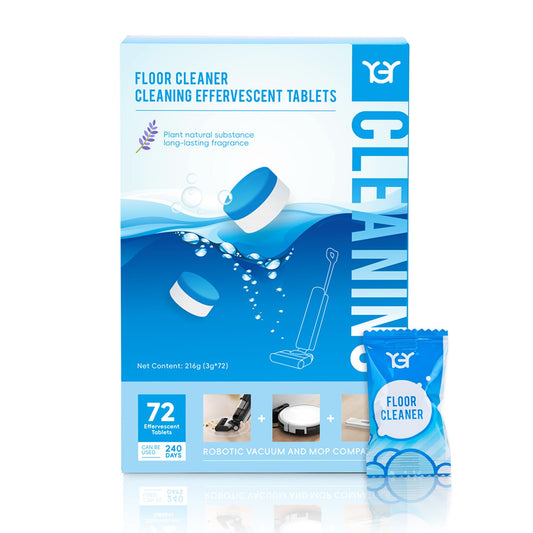 YGY Floor Cleaning Tablets,Compitable with Tineco Cleaning Solution|Clean Machine and Floor 2 in1-Getting Rid of Machine Odors|Cleaning Tablets are Easy and Safe to Use，72 pack