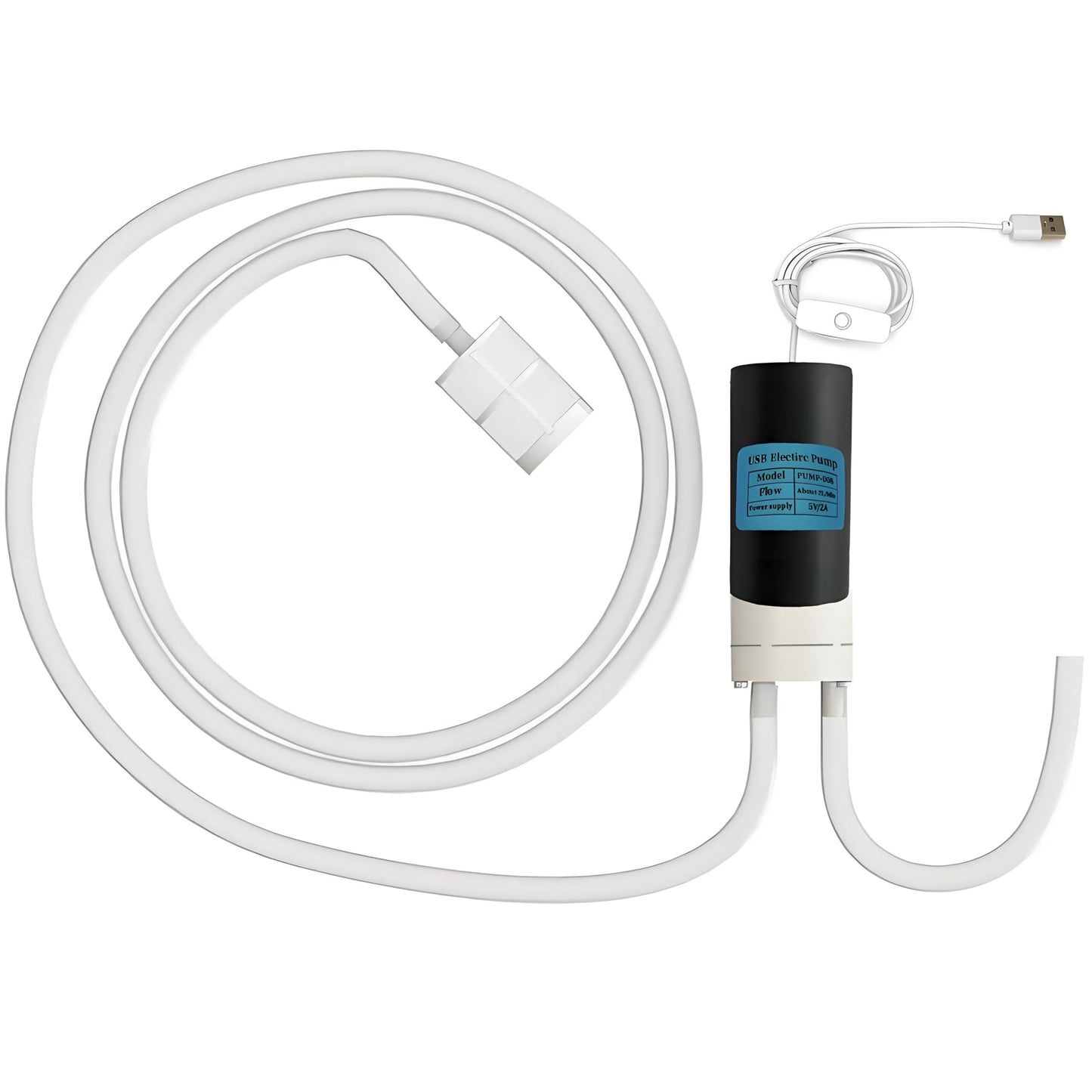 Wine Siphon Pump, Food Grade Auto Siphon Self Priming USB Electric Transfer Pump for Bottling Home Brew Wine, Beer, Kombucha, Mini Water Transfer Pump Kit, 2L/Min, No Mess Leak, Low Noise