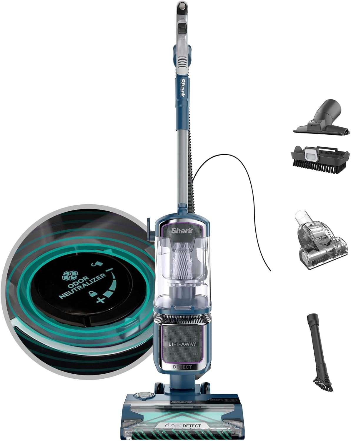 Shark Detect Performance Lift-Away Advanced Vacuum - DuoClean, Odor Neutralizer, LED Headlights | 3 Tools Included