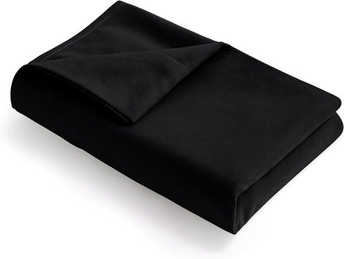 FLXXIE King Flat Sheet - Soft Brushed Microfiber | Fade, Wrinkle-Free, Stain Resistant - Black