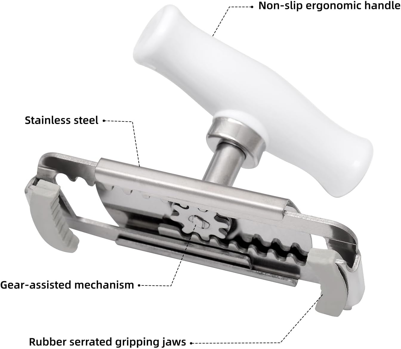 Kichwit Jar Opener - Easy Grip Tool for Seniors with Arthritis | Ideal for Weak Hands