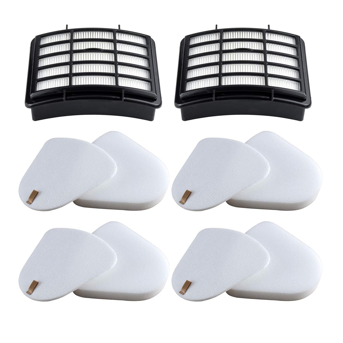 2 HEPA + 4 Foam & Felt Filters Compatible with Shark Navigator Lift-Away Deluex NV350, NV351, NV352, NV355, NV356E, NV357, NV360, NV370, NV391, UV440, UV490, UV540, Part # XFF350 & XHF350