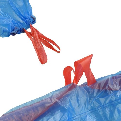 Fiaze 6 Gallon Drawstring Trash Bags - 200 Count | Durable Blue Waste Disposal Solution