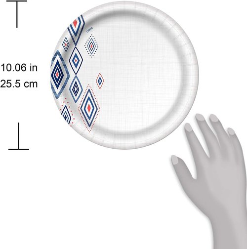 Dixie Disposable Paper Plates - Dinner Size, 220 Count, 10 1/16" | 5 Packs of 44 Plates