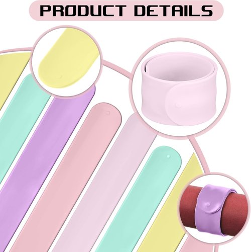 Charniol Wrapping Paper Roll Holder - 12-Piece Silicone Covered Metal Strips | 1 x 9 Inch Stabilizer in Macaron Pastel Color