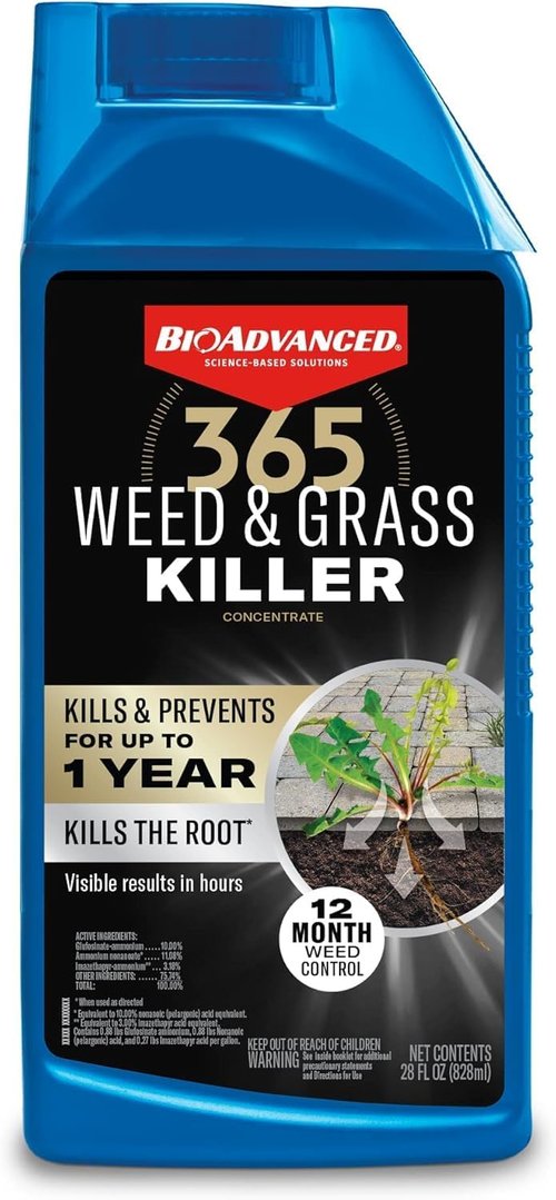BioAdvanced 365 Weed & Grass Killer Spray Concentrate - Kills Weeds for Up to 12 Months - 28 fl oz Bottle
